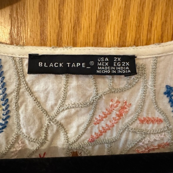 Embroidered Beige Top - Picture 2 of 3